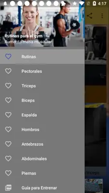 Fitness. Rutinas para el Gym android App screenshot 0