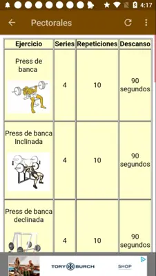 Fitness. Rutinas para el Gym android App screenshot 1