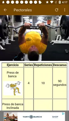 Fitness. Rutinas para el Gym android App screenshot 4